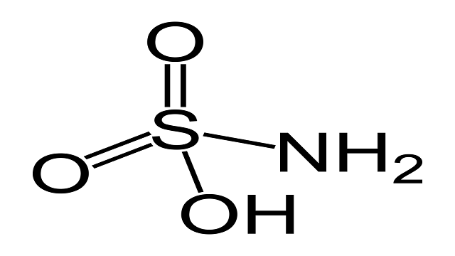 فرمول ساختاری اسید سولفامیک
