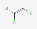 ساختار شیمیایی تری کلرو اتیلن