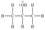 ساختار شیمیایی ایزوپروپیل الکل